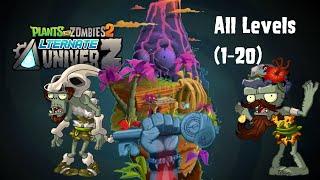 PvZ 2 AltverZ: Jurassic Marsh All Levels (1-20)