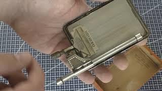 Standart safety razor blade sharpener. Приспособление для правки лезвий для бритв