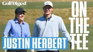 Justin Herbert Takes On Scratch Golfer In 3-Hole Match | On The Tee | Golf Digest