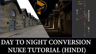 Nuke Compositing - Day to Night conversion tutorial | How To Convert 2D Image Into to 3D In Nuke