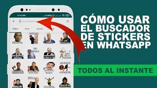 Cómo usar el BUSCADOR DE STICKERS de WhatsApp