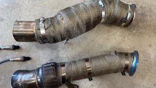 POWER DIFFERENCE? CATLESS Vs HIGH-FLOW CATTED DOWNPIPES! BMW N55