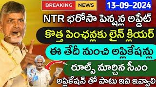 ap లో కొత్త పెన్షన్లకు లైన్ క్లియర్ ఈ తేది నుంచి దరఖాస్తులు|Ntr bharosa new pensions latest news|