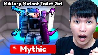 WOW! AKU DAPET MYTHIC MILITARY MUTANT TOILET GIRL DI TOILET TOWER DEFENSE ROBLOX