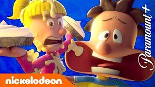 Big Nate's Sister PIES Him In The Face!  Sibling Pranks | Nickelodeon Cartoon Universe