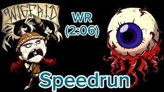 Eye of terror don't starve together speedrun world record (2:06) seeded