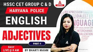Haryana CET 2023 | English Class | Adjectives | HSSC Group C & D Mains Exam