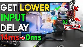 How To Lower INPUT DELAY In All GAMES & Fix Latency - Get 0 Input Delay *2024* Updated!