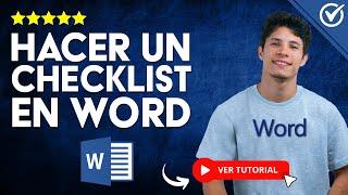 ¿Cómo HACER un CHECKLIST en Word? -  Lleva el Orden de tus Pendientes 