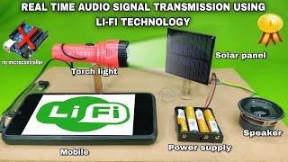 how to make lifi technology based project || Best electronics science project