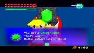 Let's Play Legend of Zelda Wind Waker Blind 109.9 - The True Green Rupee Scream