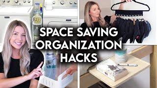 SMALL SPACE ORGANIZATION IDEAS + SPACE SAVING HACKS