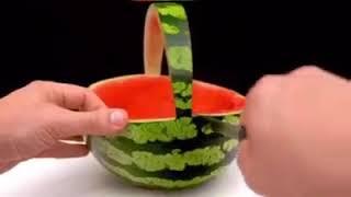 සුපිරිම පැණි කොමඩු වැඩ ටිකක්.. Superb watermelon cutting ideas