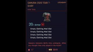 Cyberpunk 2077 Hidden Legendary Samurai 2020 Tour T-Shirt Location