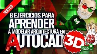  AutoCAD  3D para PRINCIPIANTES | tutorial ESPAÑOL Curso ARQUITECTURA desde CERO a partir de 2D