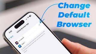 How to Change Default Browser on iPhone