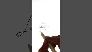 How to SIGN your name. Lakshman Signature Style. Letter L Cursive Autograph in iPad. #shorts #design