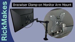 Bracwiser Clamp-on Monitor Arm Mount