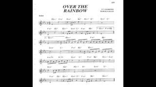 Over the Rainbow - Play along - Backing track (C key score violin/guitar/piano)
