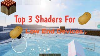 Top 3 Shaders For Low end Devices | Pojavlauncher Zink Virgl 