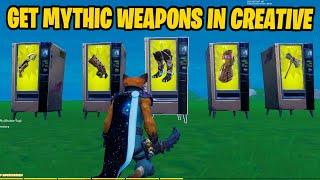 How To Get MYTHIC WEAPONS In Your Creative Island! (FORTNITE CHAPTER 2 SEASON 6)