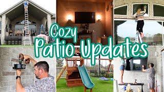 COZY PATIO UPDATES 2025 / PATIO REFRESH IDEAS / OUTDOOR DEEP CLEAN AND UPDATE