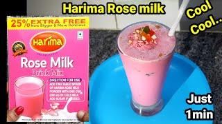 Rosemilk|harima rose milk mix recipe|Rosemilk recipe|rose milk mix|summerrecipes|rose milkshake|milk