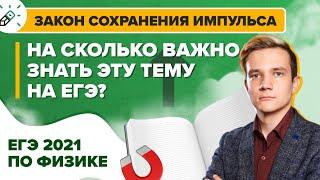 Физика. ЕГЭ2021. Закон сохранения импульса. Насколько важно знать эту тему для ЕГЭ?