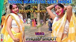 YOUNG BEAUTIFUL GIRL MODEL IN FESTIVE MOOD & VIDEO PHOTOSHOOT#model#modelshoot#viralvideo/EPISD=78