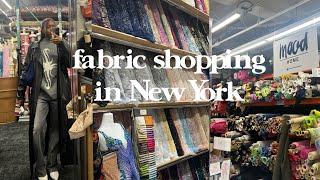 fabric shop with me in New York | mood fabrics, etc!