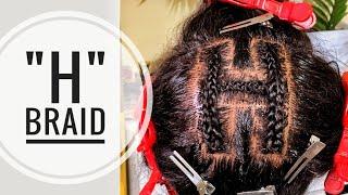 How to braid letter "H"