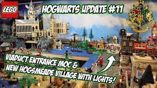 Viaduct Entrance Moc (WIP) & Hogsmeade Village with Lights! // Building Lego Hogwarts Part 11