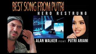 PUTRI  ARIANI & ALAN WALKER   HERO  (REACTION)