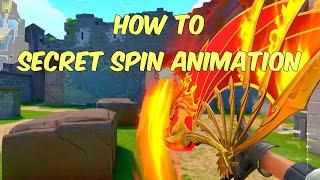 HOW TO SECRET SPIN ANIMATION on IGNITE FAN!