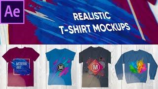 Realistic T-Shirt Mockup Pack After Effects Templates