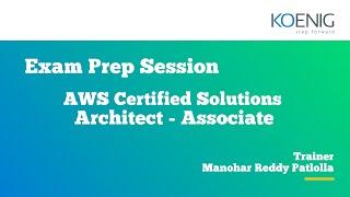 Exam Prep Session – AWS Certified Solutions Architect - Associate | Koenig