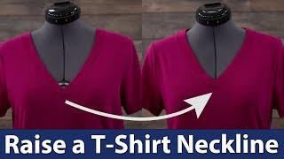 How to Raise a T-Shirt Neckline