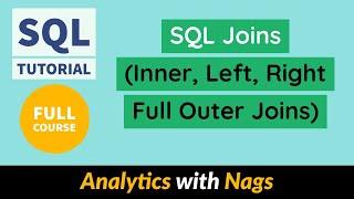 SQL Joins(Inner, Left, Right Full Outer Joins) | SQL Full Course | SQL Tutorial For Beginners (6/11)