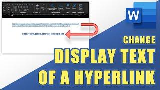 [HOW-TO] Change the Display Text of a Hyperlink in WORD (even after it has been created)