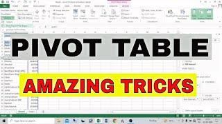 Pivot Table Amazing Tricks | Excel Pivot Table | Excel Tips and Tricks | #pivottable | #excel