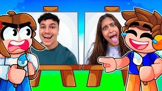 DUDA vs MARCELO no desenhe rápido da VIDA REAL no Roblox!