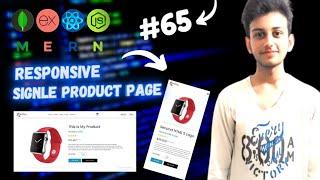 MERN STACK E-Commerce Website Tutorial #65  Responsive Product Details Page