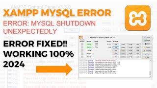 Xampp Error:MySQL Shutdown Unexpectedly | Fixed | Tamil