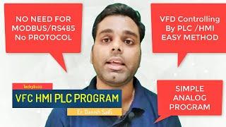 #29-VFD Controlling By PLC HMI | PLC Programming For VFD| Delta PLC |(HINDI)