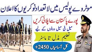 New Motorway Police Jobs in 2021, 2456 Posts in Motorway Police in 2021, Latest NHMP Jobs in 2021.