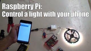 Raspberry Pi: 1 Channel Relay control with a Mobile Phone step by step