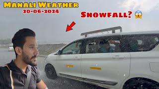 Heavy Snow Shower in Manali | June ma Snow Shower 