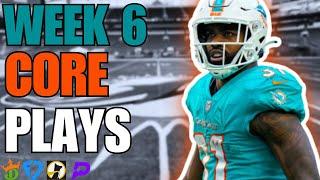 Best DraftKings & FanDuel NFL Core Plays Week 6