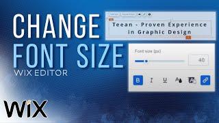 How to Change a Font Size on Wix | Wix Tutorial (2025)