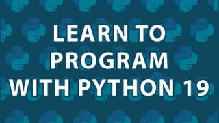 Learn to Program 19 Python SQLite Tutorial